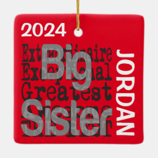Anpassningsbarna Big Sister Extraordinaire Julgransprydnad Keramik
