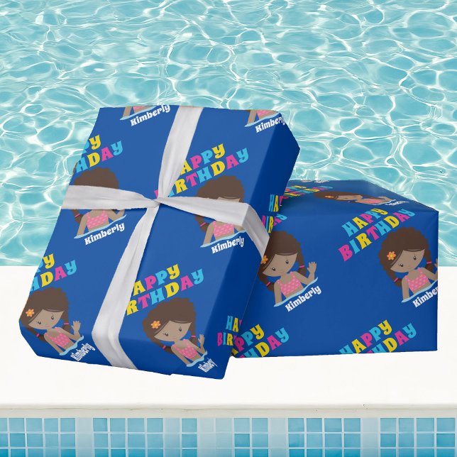 Anpassningsbarna Birthday i Afrikas amerikanska Ba Presentpapper (Skapare uppladdad)