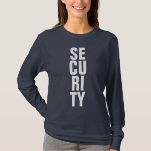 Anpassningsbarna Blå mall för marin säkerhet T Shirt