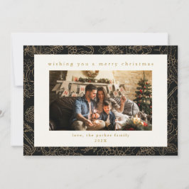 Anpassningsbarna Black & Guld, fotoportet Helgdag  Julkort