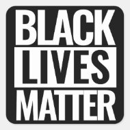 Anpassningsbarna Black Lives Matter Fyrkantigt Klistermärke