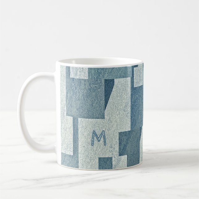 anpassningsbarna ’Blue Conreta’ monogram mugg (Vänster)