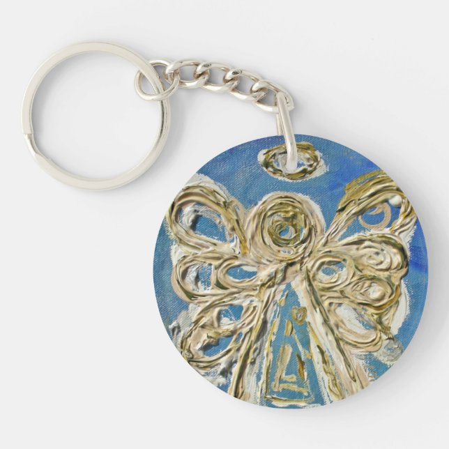 Anpassningsbarna Blue Guardian Angel - nyckelkedja (Framsidan)