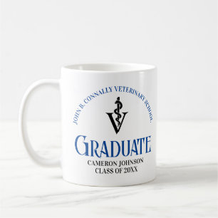Anpassningsbarna Blue Veterinary School Studenten Kaffemugg