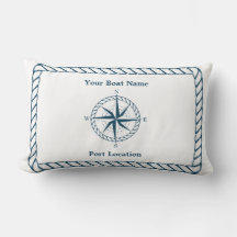 Anpassningsbarna Boat Namn Pillow