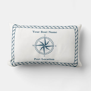 Anpassningsbarna Boat Namn Pillow Lumbarkudde