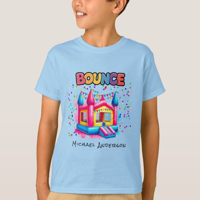 Anpassningsbarna Bount House Birthday Bash T Shirt (Framsida)