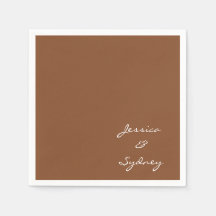 Anpassningsbarna Bröllop med minimal Sienna Brown-