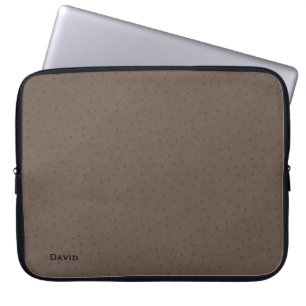 Anpassningsbarna Brun striktur Lap Top Sleeve för