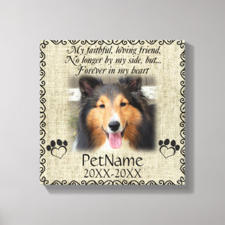 Anpassningsbarna Burlap för min vänskapliga parfym Canvastryck