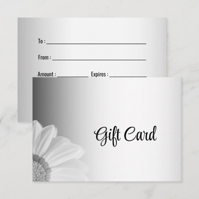 Anpassningsbarna Business Gift Card för oskarp Grå (Fram/baksida)