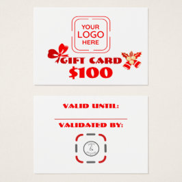 Anpassningsbarna Business Logotyp, Jul Ed. Present Visitkort