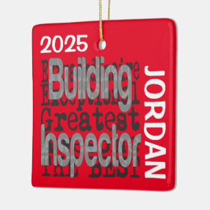 ANPASSNINGSBARNA Byggnad Inspection Extraordinaire Julgransprydnad Keramik