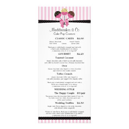 Anpassningsbarna Cake Pops Bakery Reklamkort