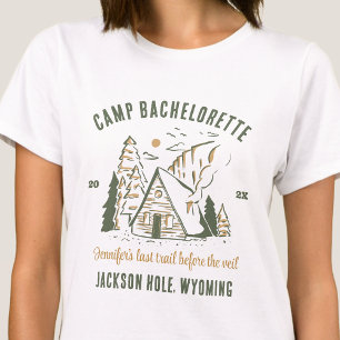 Anpassningsbarna Camp Bachelorette Party Family Ca T Shirt