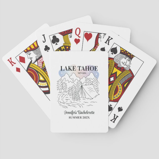 Anpassningsbarna Camp Bachelorette Party Girls Res Casinokort (Baksidan)