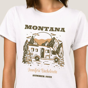 Anpassningsbarna Camp Bachelorette Party Girls Res T Shirt