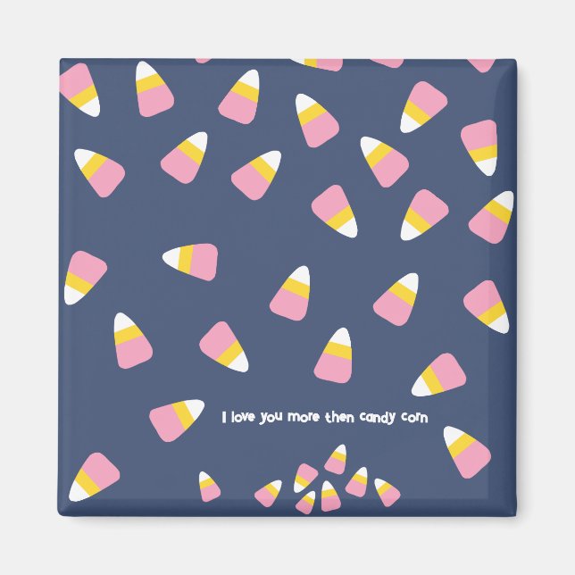 Anpassningsbarna Candy corn Halloween Fall Sweets  Magnet (Framsidan)