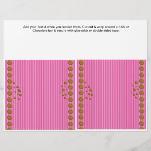 Anpassningsbarna Candy Pub Wrappers Party favors Reklamblad