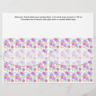 Anpassningsbarna Candy Pub Wrappers party favors Reklamblad