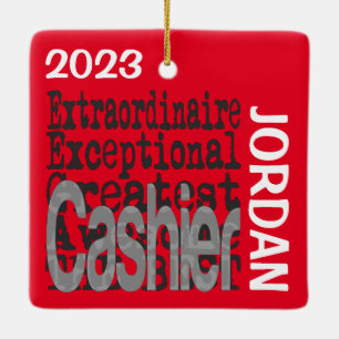 Anpassningsbarna Cashier Extraordinaire Julgransprydnad Keramik