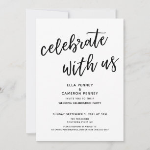 anpassningsbarna "Celebrate with US" för Ella Inbjudningar