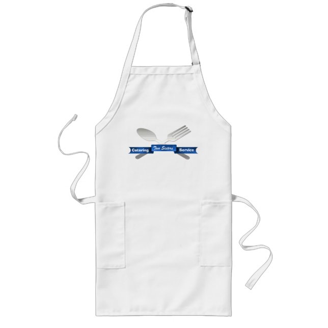 Anpassningsbarna Chef Apron och Fork & Spoon Långt Förkläde (Framsidan)