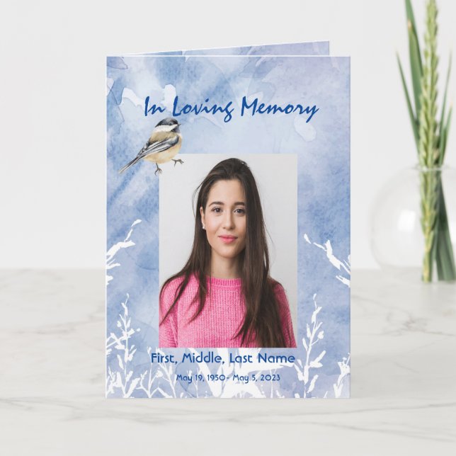 Anpassningsbarna Chickadee Blue vintertid Program (Framsida)