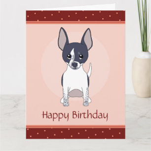 Anpassningsbarna Chihuahua Hund Lycklig Birthay Kort