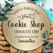 Anpassningsbarna Child Namn i jultomten Cookie Sho