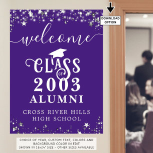 Anpassningsbarna Class Reunion Välkommen Lila Silv Poster