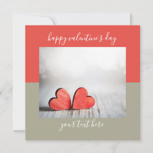 Anpassningsbarna Colorblock Colorblock  Valentine  Julkort
