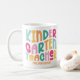 Anpassningsbarna Colorful Kindergarten Lärare Kaffemugg