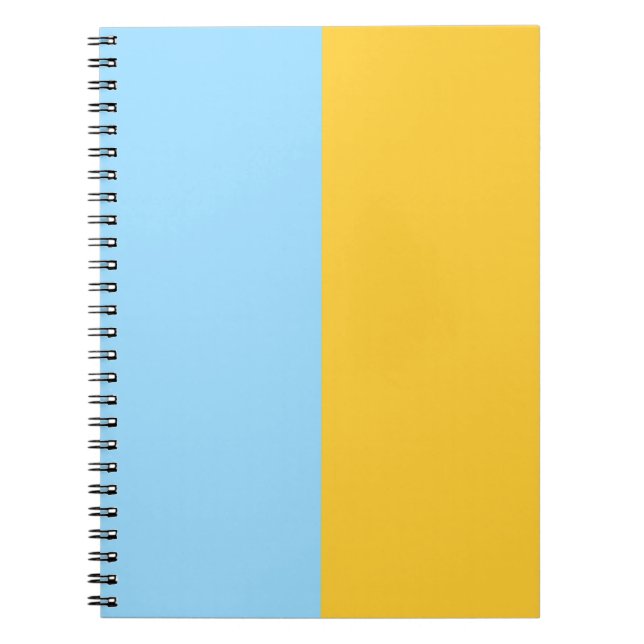 Anpassningsbarna Columbia Blue och Guld Anteckningsbok (Framsidan)