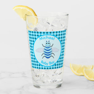 Anpassningsbarna Cute Blue Pojke Bee Glaskopp