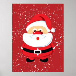 Anpassningsbarna Cute Jultomten jul Poster
