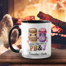 Anpassningsbarna Cute Par Gift "Tillsammans som PB