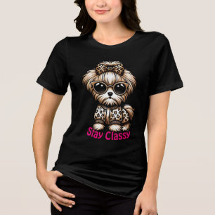 Anpassningsbarna Cute Terrier Yorkshire Puppy 'Sta T Shirt