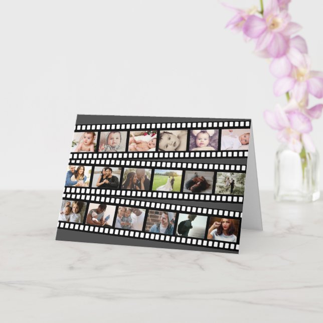 Anpassningsbarna DIY Personlig för fotokollage-fil Kort (Orkide)