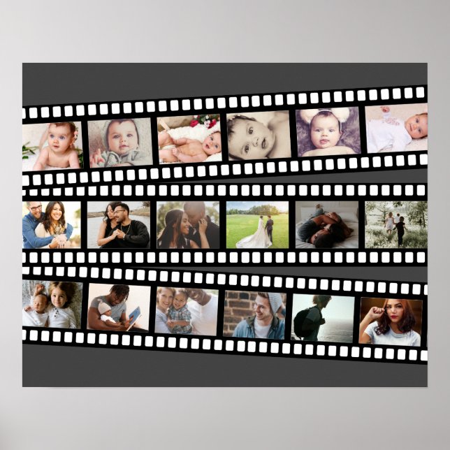Anpassningsbarna DIY Personlig för fotokollage-fil Poster (Framsidan)