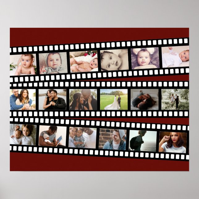 Anpassningsbarna DIY Personlig för fotokollage-fil Poster (Framsidan)