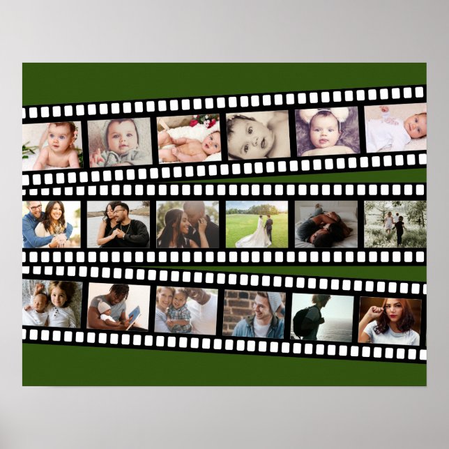Anpassningsbarna DIY Personlig för fotokollage-fil Poster (Framsidan)