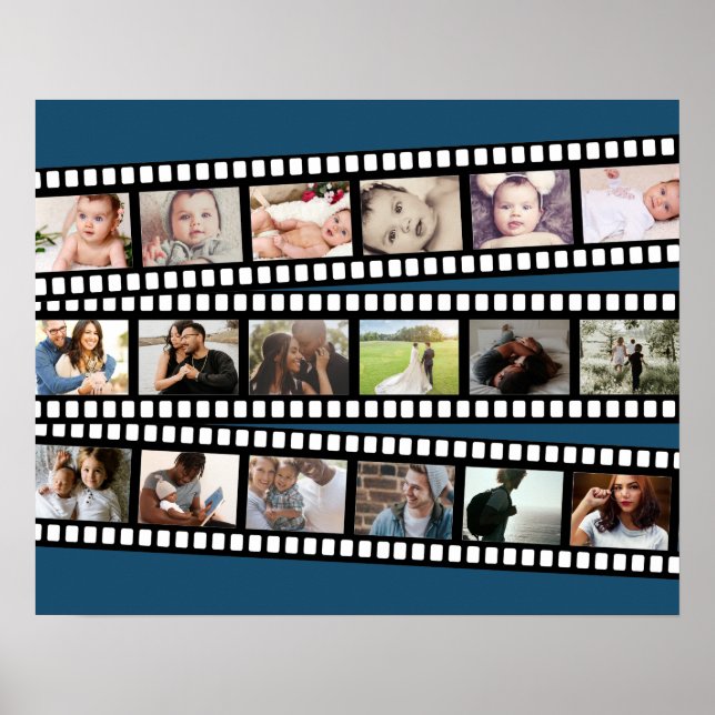 Anpassningsbarna DIY Personlig för fotokollage-fil Poster (Framsidan)