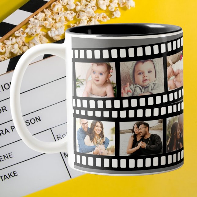 Anpassningsbarna DIY Personlig för fotokollage-fil Två-Tonad Mugg (Skapare uppladdad)