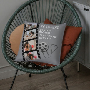 Anpassningsbarna DIY Personlig för fotokollage Mov Kudde