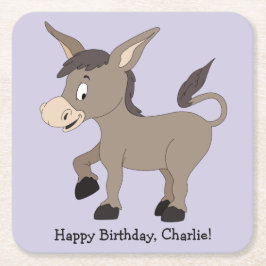 Anpassningsbarna Donkey illustration underlägg pap Papper Kvadrat