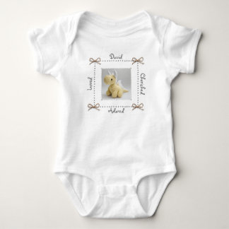 Anpassningsbarna Dragon Crochet Animal Baby Bodydr T Shirt