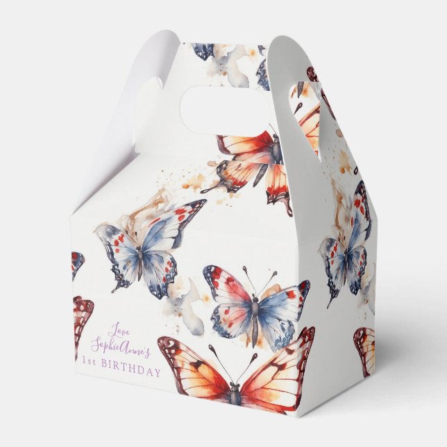 Anpassningsbarna elegant Vattenfärgsuppspelningssf Presentaskar (Framsidan Sidan)