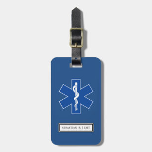 Anpassningsbarna EMT Sjukvårdare-symbol Bagagebricka
