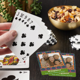 Anpassningsbarna Family Photo Söt Folk Butterfly F Casinokort